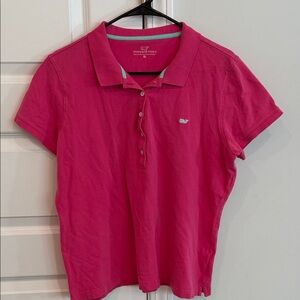 Vineyard Vines Women's Pink Polo Shirt XL